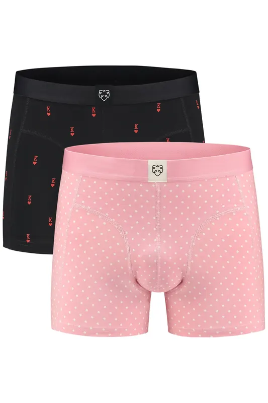 A-DAM 2-pack Boxerbrief Multicolor Maat: S | Onderbroeken Outlet | Heren | Zwart
