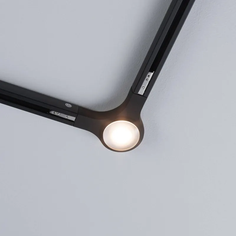 Paulmann URail L-connector lampa LED 827 czarny