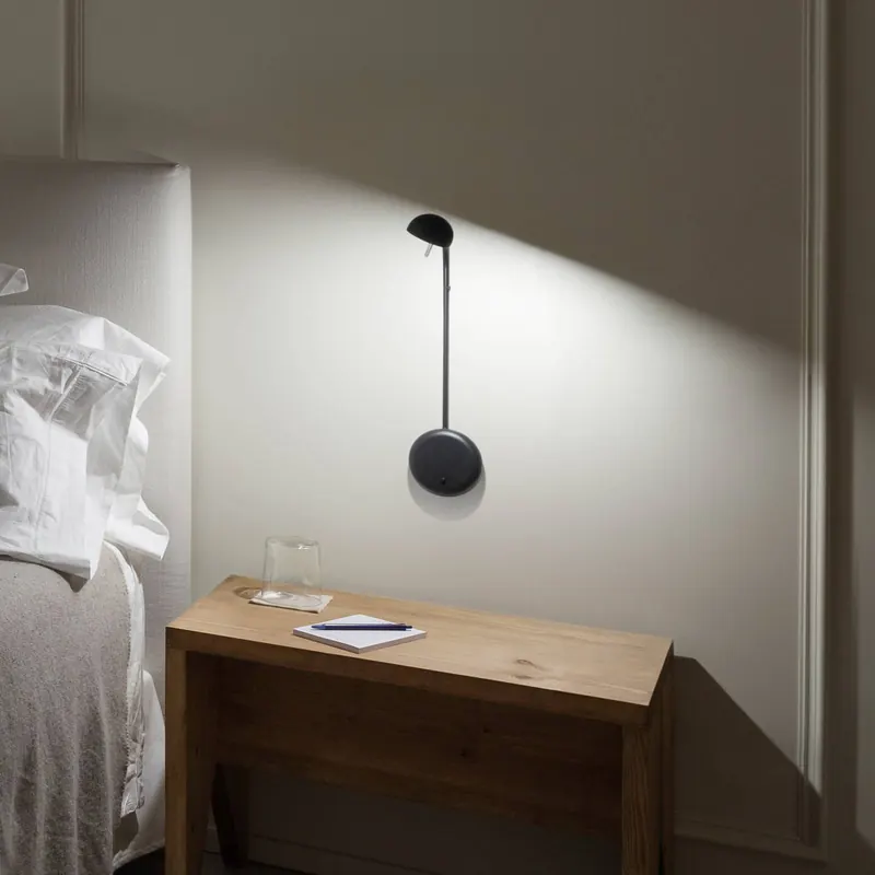 Vibia Pin 1680 Kinkiet LED, 39 cm, czarny