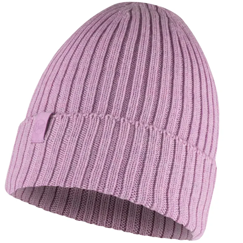 Buff Knitted Norval Hat Pansy 1242426011000, Damskie, Różowe, czapki, Merino, rozmiar: One size