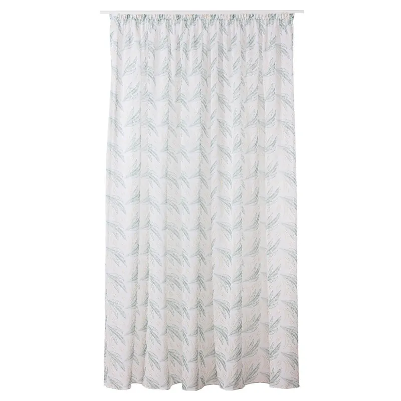 Biało-zielona firanka 300x260 cm Seva – Mendola Fabrics
