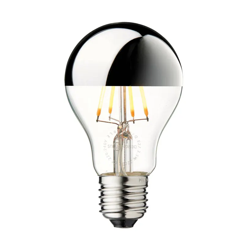 Żarówka LED E27 z odbłyśnikiem, srebrna, 3,6 W, 2700 K, ściemniana