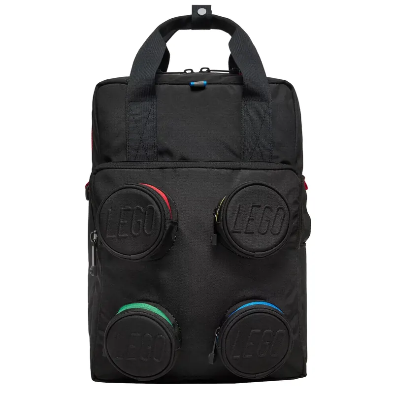 LEGO Brick 2x2 Backpack 20205-0354, Dla chłopca, Czarne, plecaki, poliester, rozmiar: One size