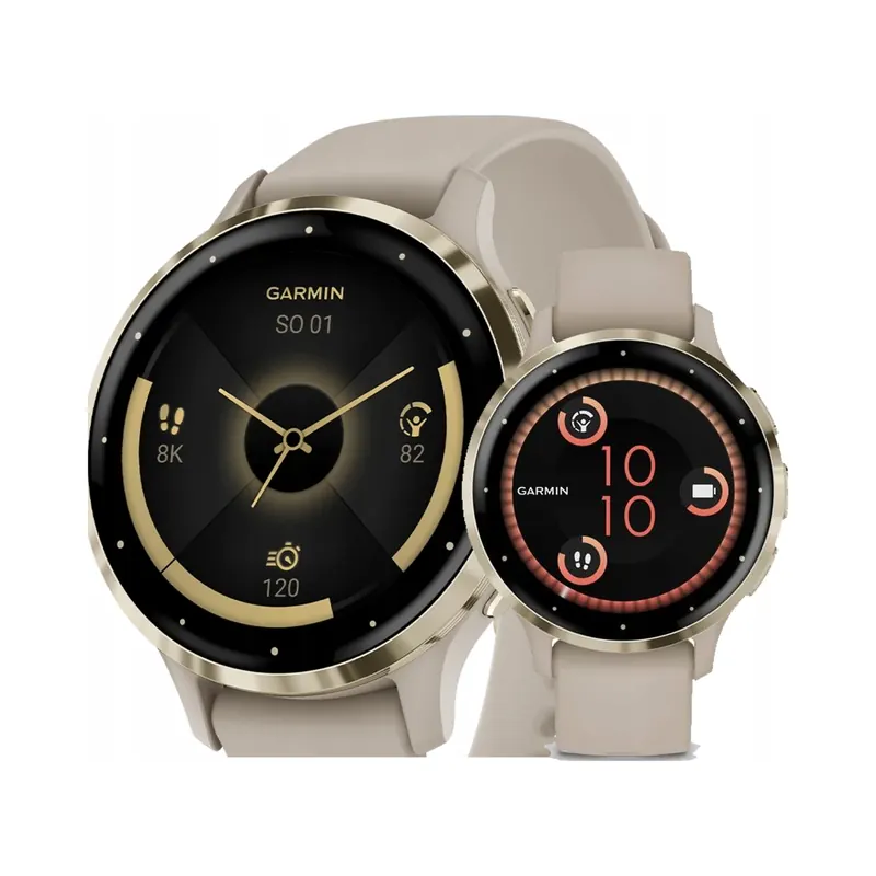 Smartwatch Garmin Venu 3S Szaro-Złoty Cream Gold