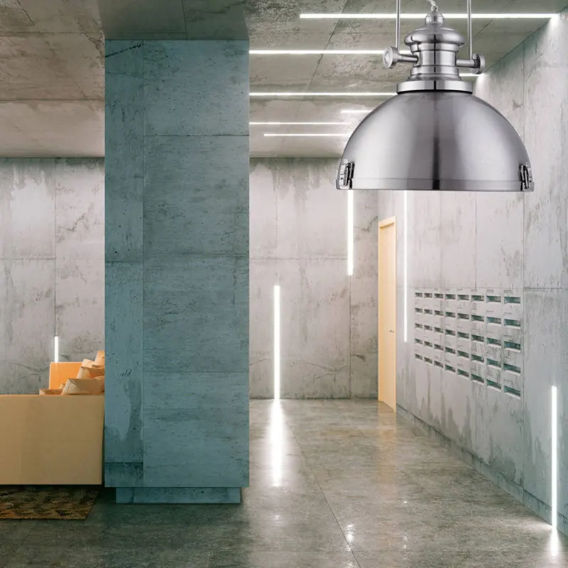 Modna industrialna lampa wisząca Silver