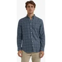McGregor Flannel Twill Check Shirt Navy Maat: 3XL | Longsleeves Outlet | Heren | Blauw
