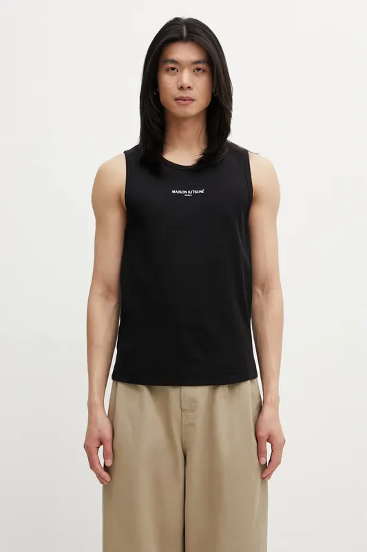 Maison Kitsuné top męski bawełniany