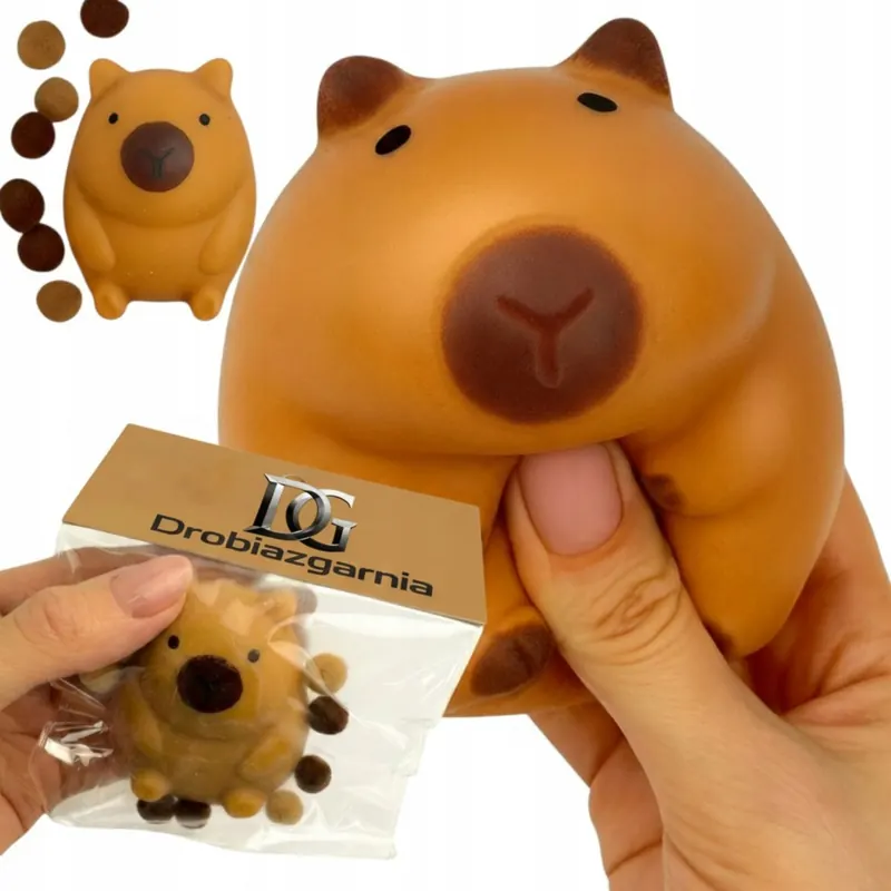 Gniotek Mochi Słodka Kapibara Squishy Sensoryczny Kawaii Is