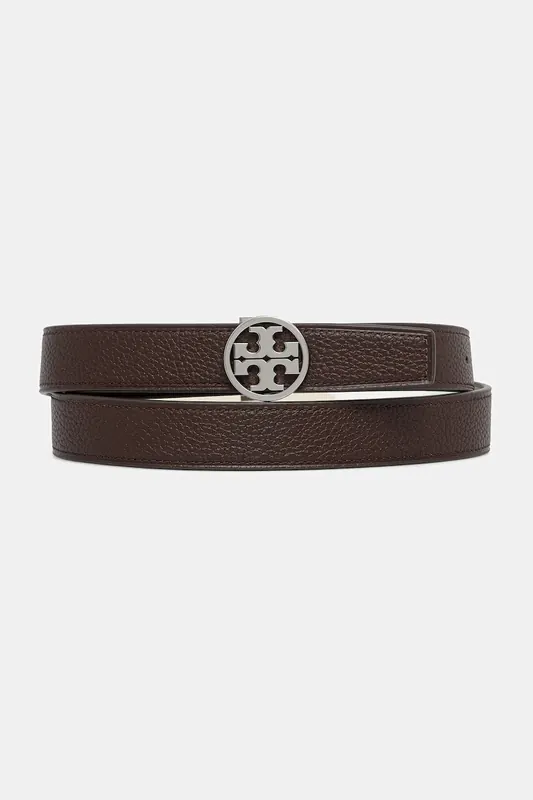 Tory Burch pasek dwustronny damski skórzany Miller