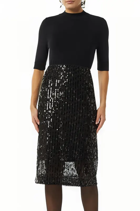 Comma  Skirts Black Maat: 42 | Midi Rokken Outlet | Dames | Zwart