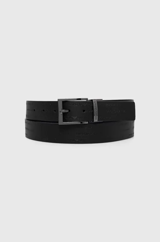 Emporio Armani pasek skórzany dwustronny