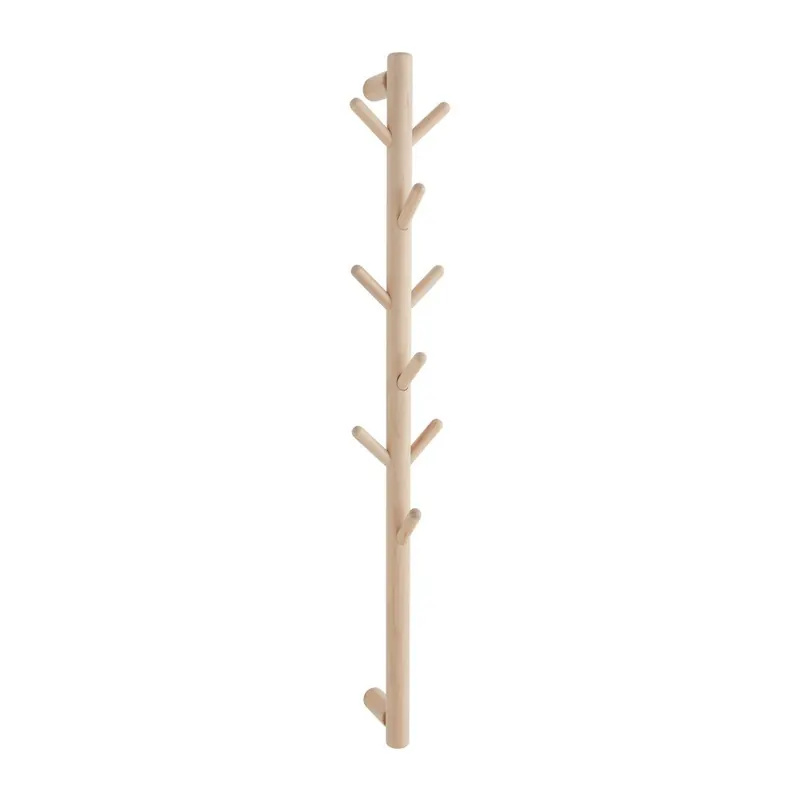 Wieszak ścienny z litego drewna sosnowego w jasnym naturalnym kolorze 21 cm Eddison – Jotex