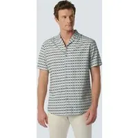 No Excess Shirt Short Sleeve Resort Collar Allover Printed Sky Maat: S | Casual Overhemden Outlet | Heren | Wit