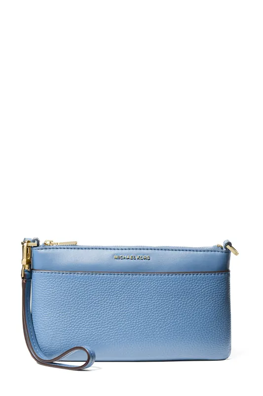 Michael Kors Medium Top Zip Convertible Wristlet French Blue Maat: OS | Clutches Outlet | Dames | Blauw