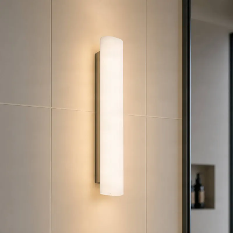 Kinkiet LED do łazienki Lucande Victoire, 50 cm, biała/chromowana, CCT