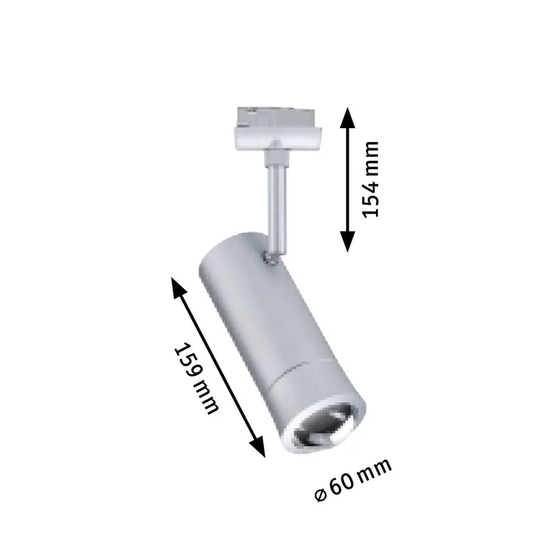 Paulmann URail Smart – spot szynowy LED Tarie, chrom, CCT, RGB