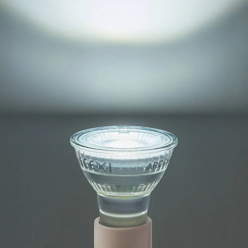 Żarówka LED Arcchio, GU10 2,5 W, PAR16, przezroczysta, 6500 K, 450 lm