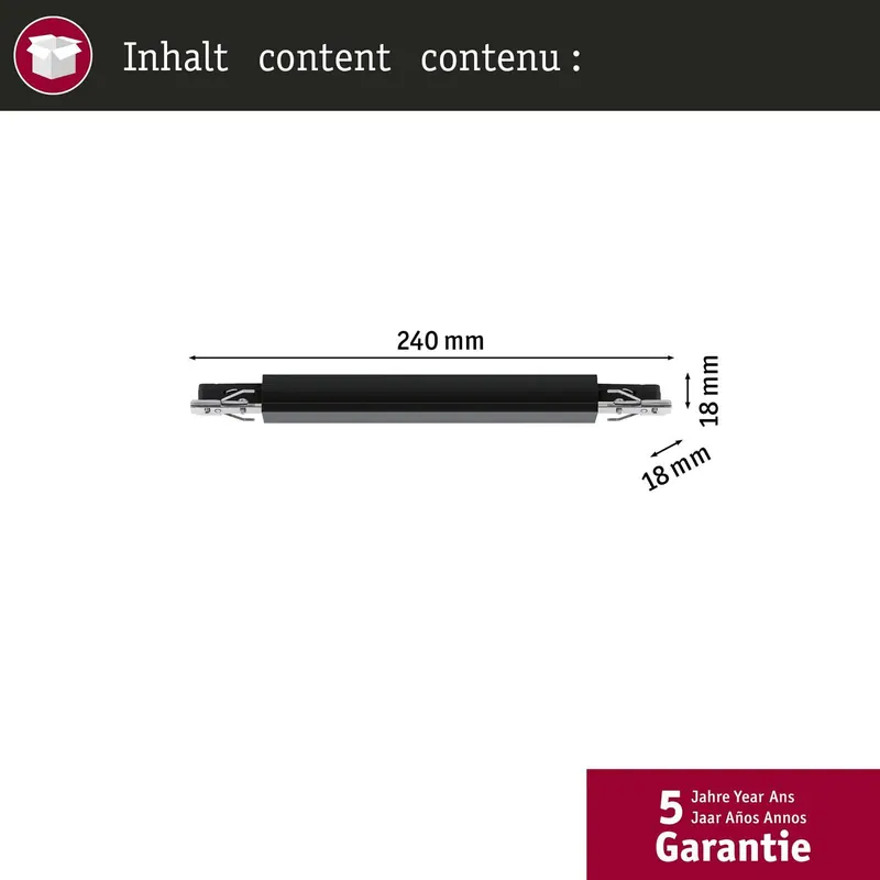 Paulmann URail adapter szynowy Zigbee ściemniany/przełączający czarny