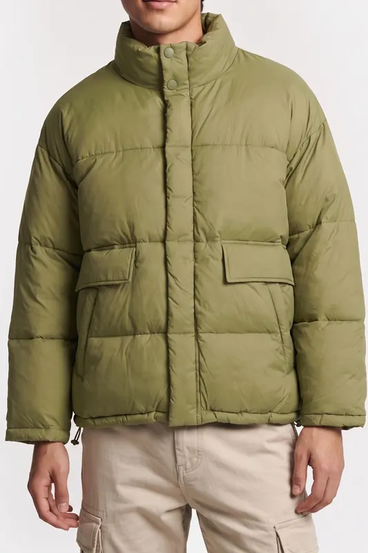 American Vintage Unisex Kolbay Coat Iguane Maat: XL | Winterjassen Outlet | Unisex | Groen