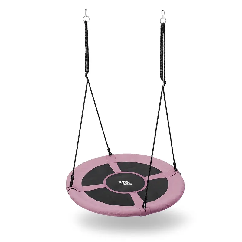 NILS FUN huśtawka dla dzieci bocianie gniazdo 100cm NB5031 różowy (one size)