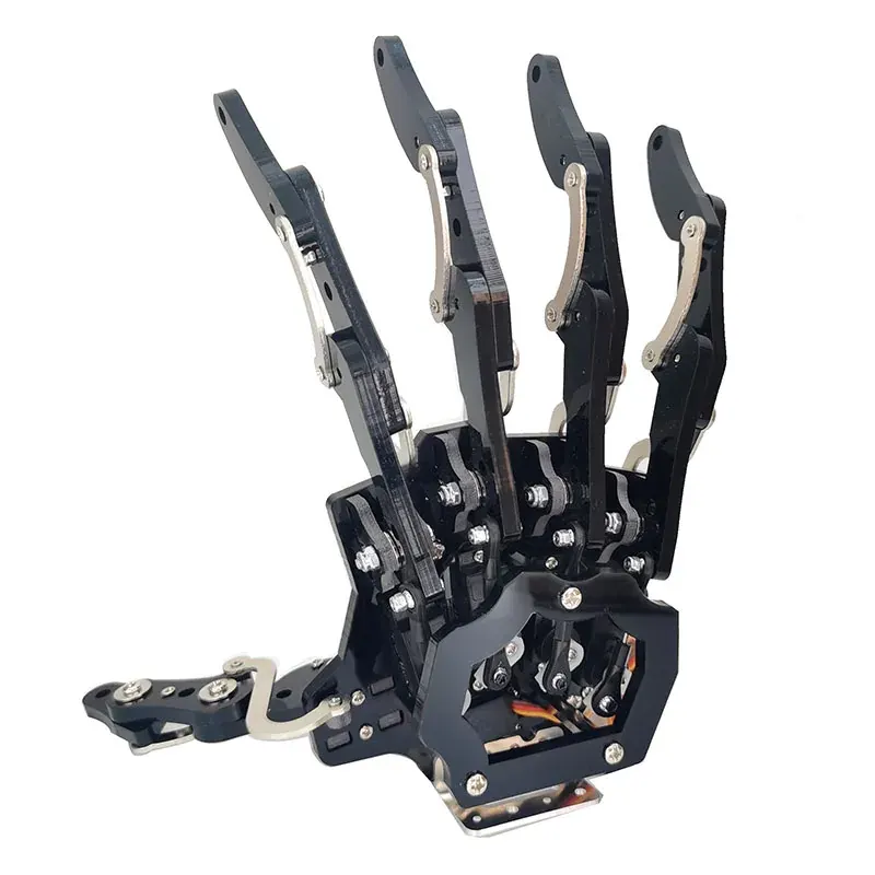 Ręka robota 5 Dof z pięcioma palcami Sterowanie serwomechanizmem Lewa prawa bioniczna dłoń Zmontowany chwytak dla programowalnego robota Arduino/ESP32