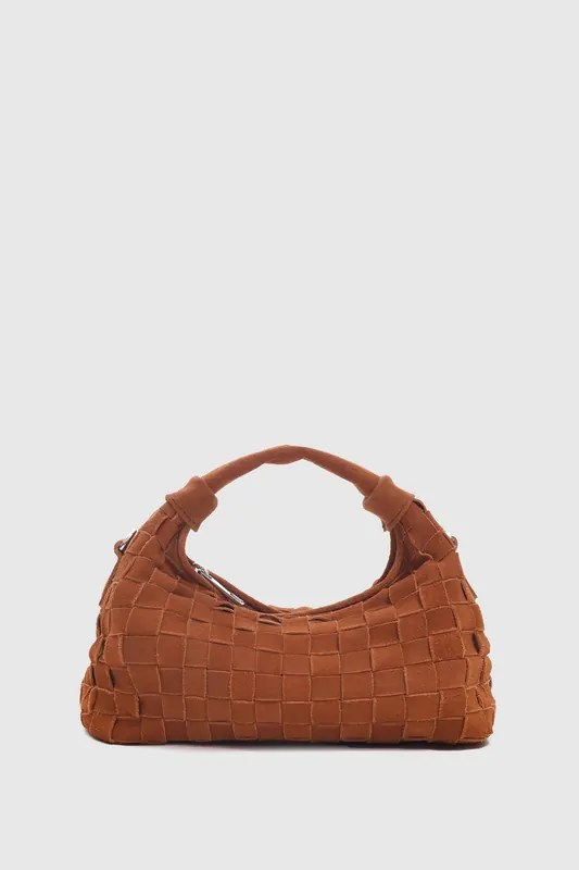 Núnoo Mini Dandy Braided Suede Pecan Brown Maat: OS | Handtassen Outlet | Unisex | Bruin