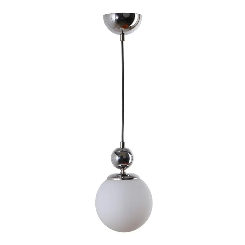 Lampa wisząca w kolorze srebra ze szklanym kloszem ø 15 cm Marble – Squid Lighting