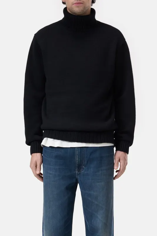 Closed Turtleneck Jumper Knits Black Maat: XS | Coltruien Outlet | Heren | Zwart