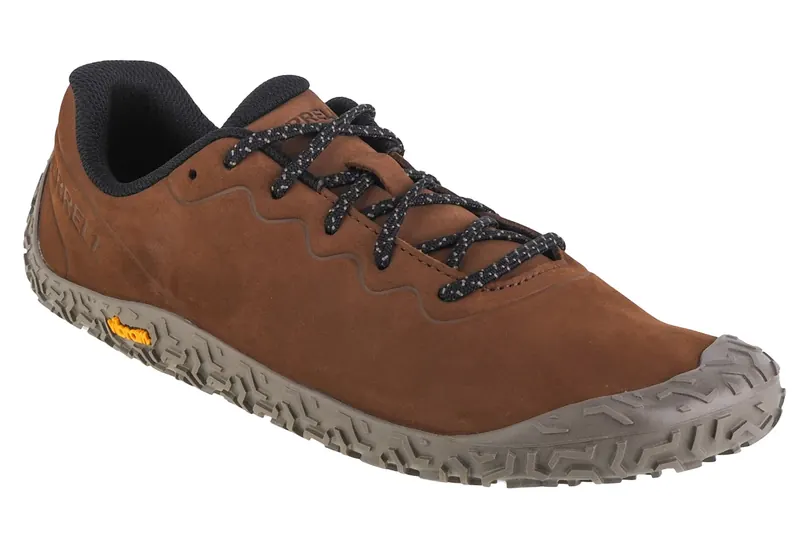 Merrell Vapor Glove 6 LTR J067863, Męskie, Brązowe, buty do biegania, skóra naturalna, rozmiar: 44