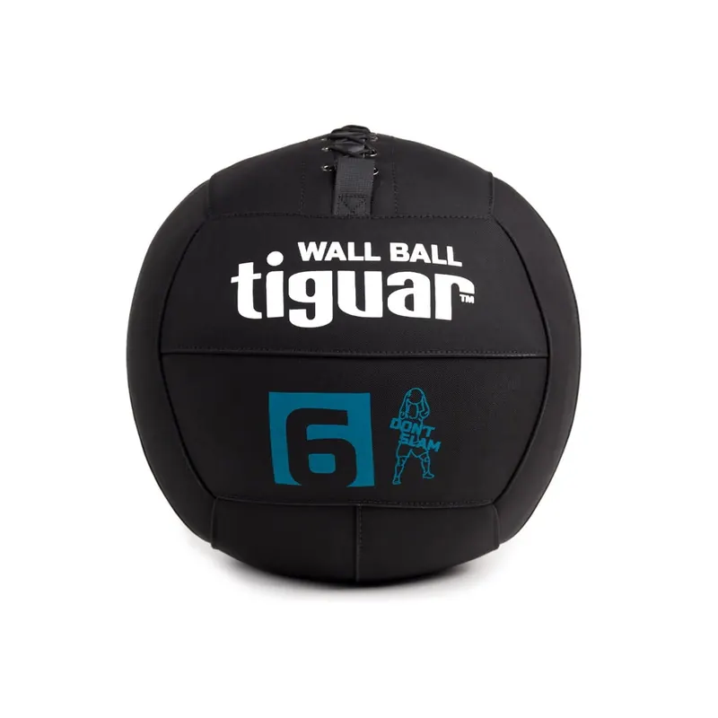 TIGUAR piłka lekarska wall ball do crossfitu 6kg czarna