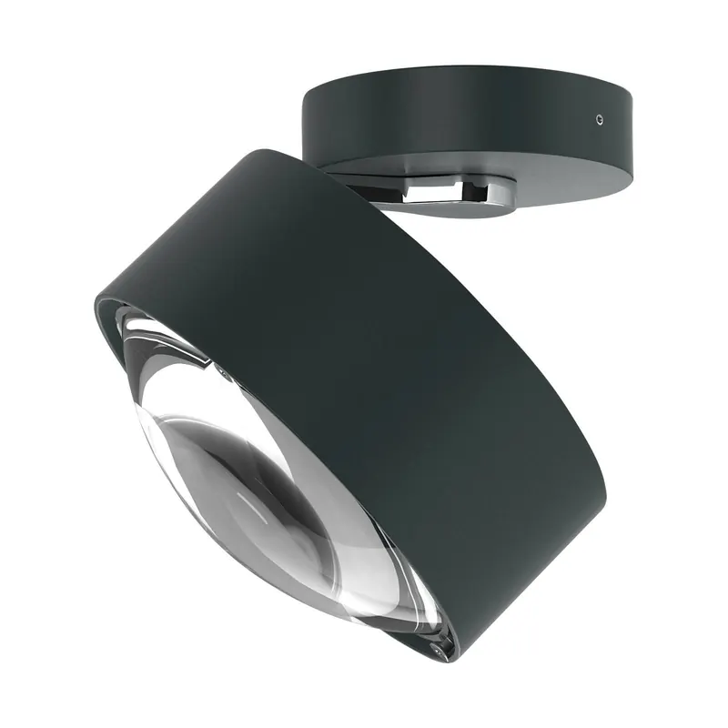 Reflektor LED Puk Maxx Move, przezroczysta soczewka, antracyt matowy