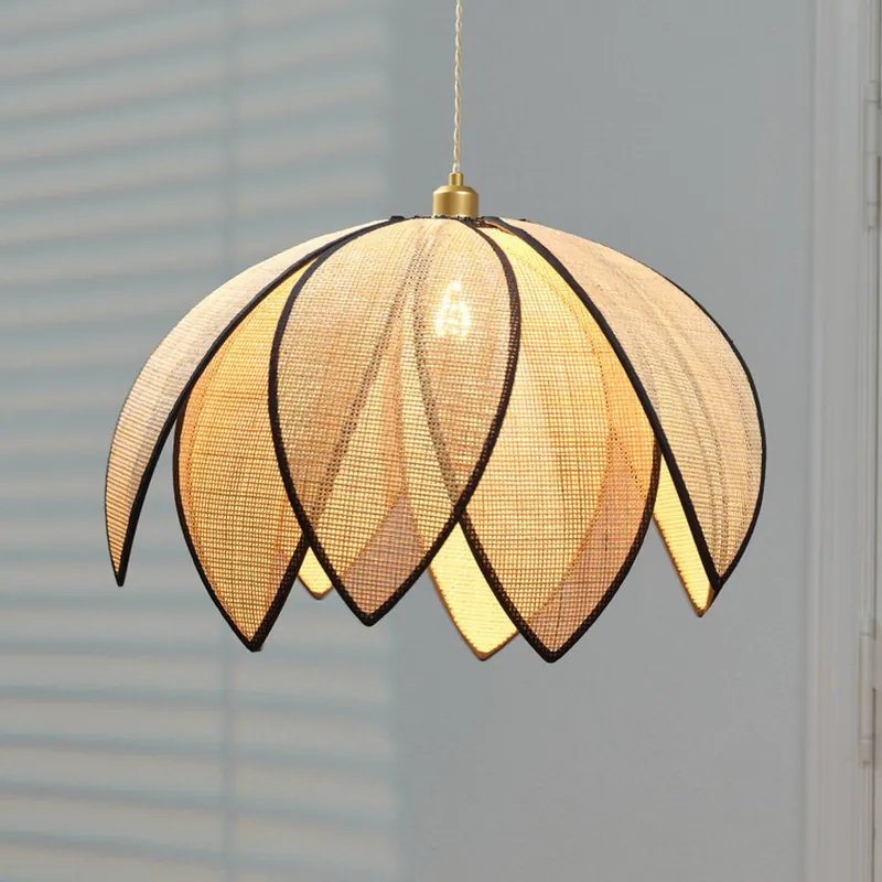 Żyrandol OSRAM Decor Rattan Lotus, Ø 67 cm, beżowa, E27