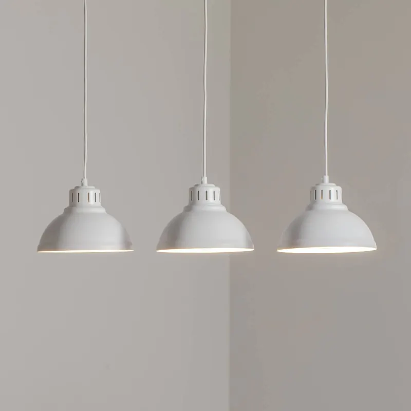 Lampa wisząca Sven, 3-punktowa, biały, stal, E27