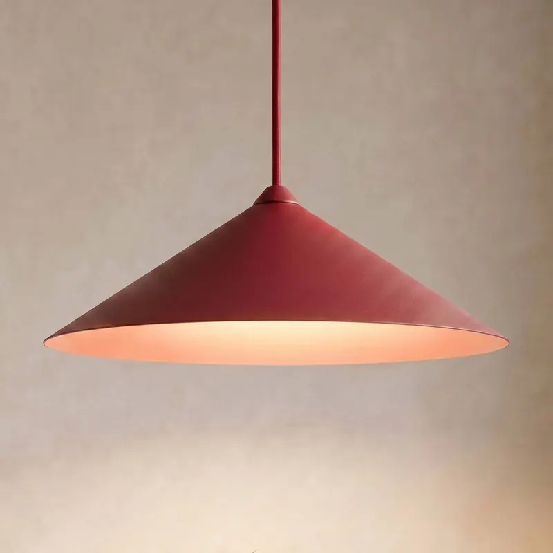 Żyrandol Lume XL, bordowa, metalowa, Ø 49 cm, GX53