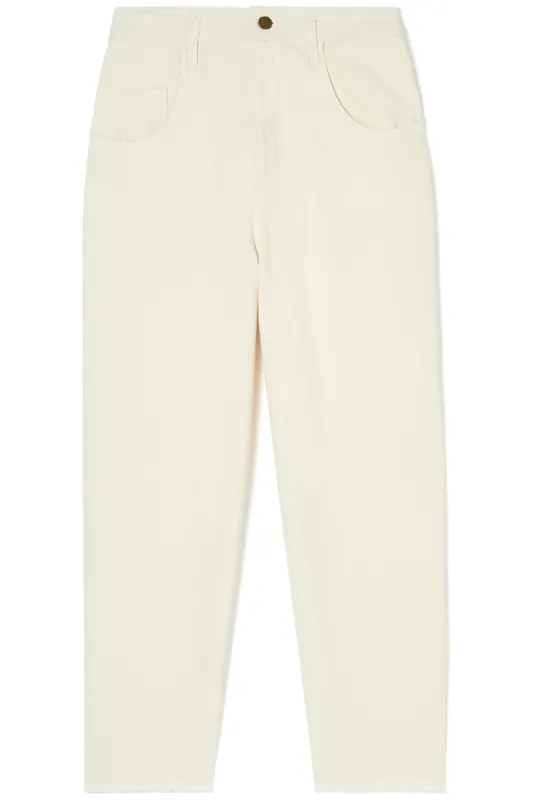 Louise Misha Pants Lou Cream Maat: 40 | Straight Broeken Outlet | Dames | Beige