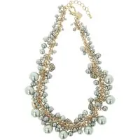 OTAZU Ultimate Pearl Necklace Grey Maat: OS | Kettingen Outlet | Dames | Grijs