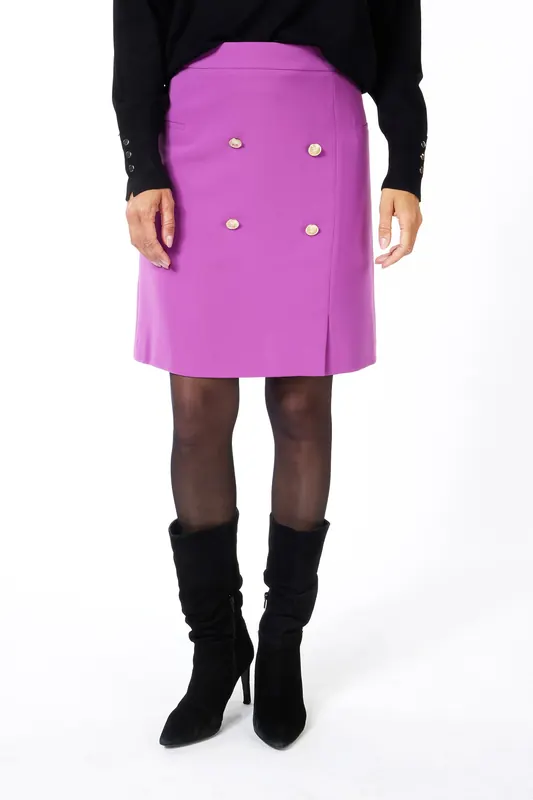 EsQualo Skirt Short City Violet Maat: 36 | Mini Rokken Outlet | Dames | Paars