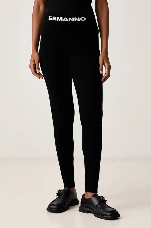 ERMANNO Firenze legginsy damskie z wełną