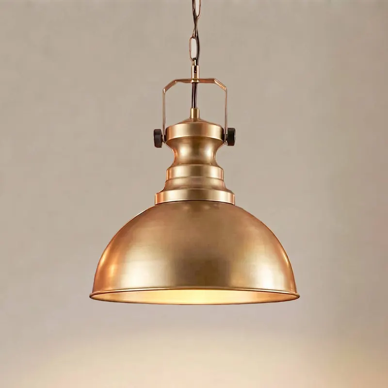 Żyrandol Kure, w kolorze złotym, Ø 31 cm, metal, E27