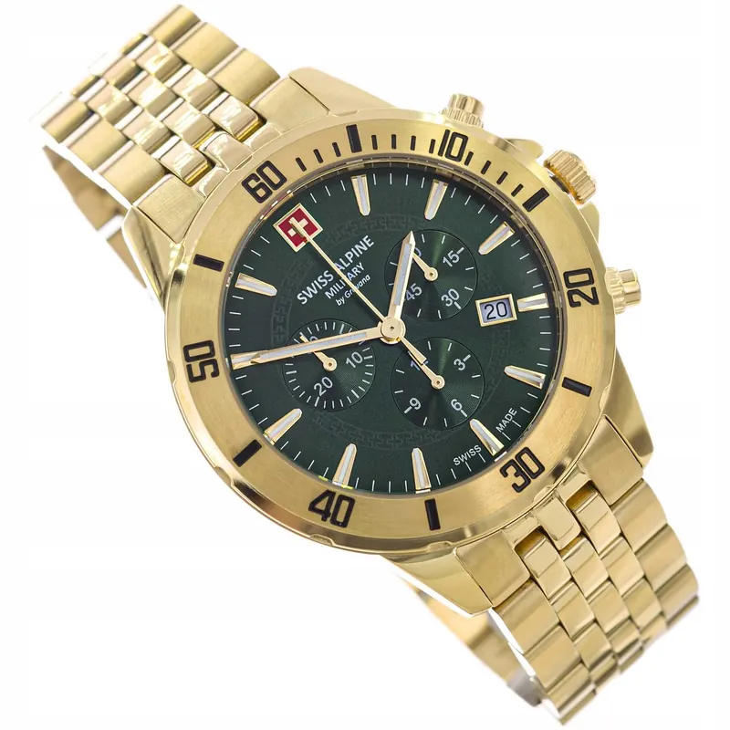Męski Zegarek Swiss Alpine Military SAM7024.9114 Chronograf Datownik 10ATM