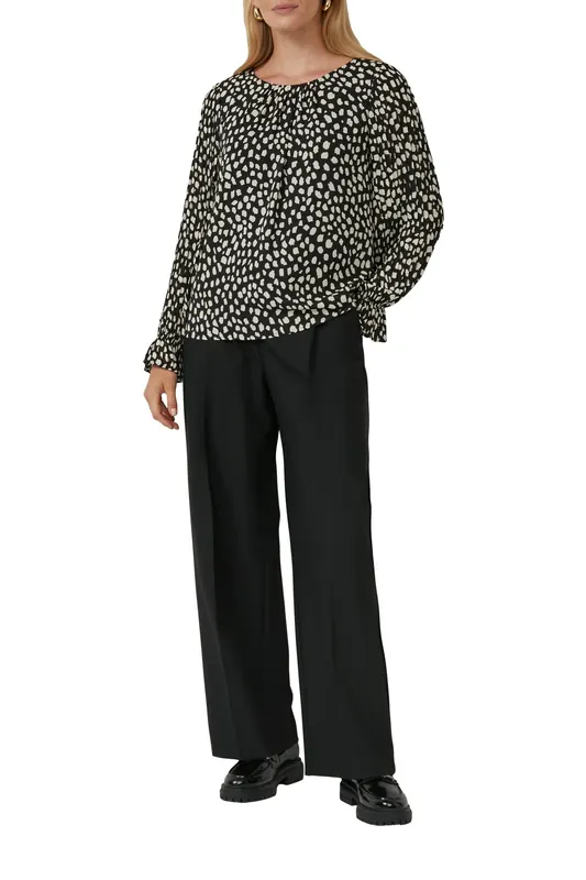 s.Oliver  Blouses Black Maat: 40 | Longsleeves Outlet | Dames | Zwart