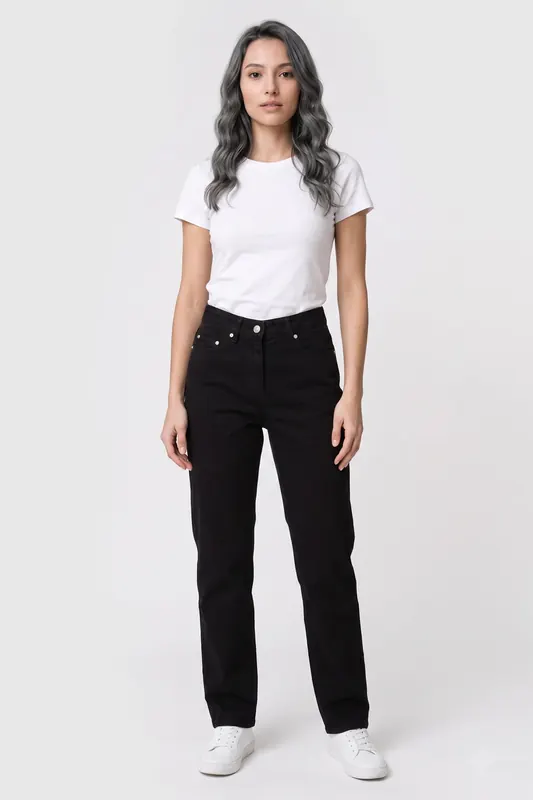Moschino Trousers Black Maat: 38 | Straight Jeans Outlet | Dames | Zwart