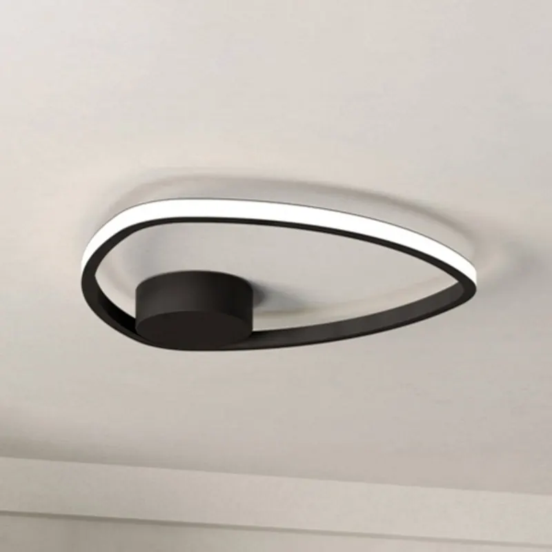Lampa sufitowa LED EGLO MOSCHELLA, czarna, Ø 38 cm, CCT