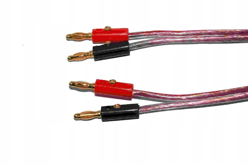 Kabel głośnikowy 2 wtyki banan 2 wtyki banan 8m