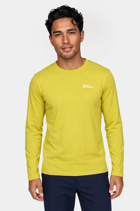 Jack Wolfskin Vonnan T-shirt Long Sleeve Chartreuse Maat: S | Basic T-Shirts Outlet | Heren | Geel