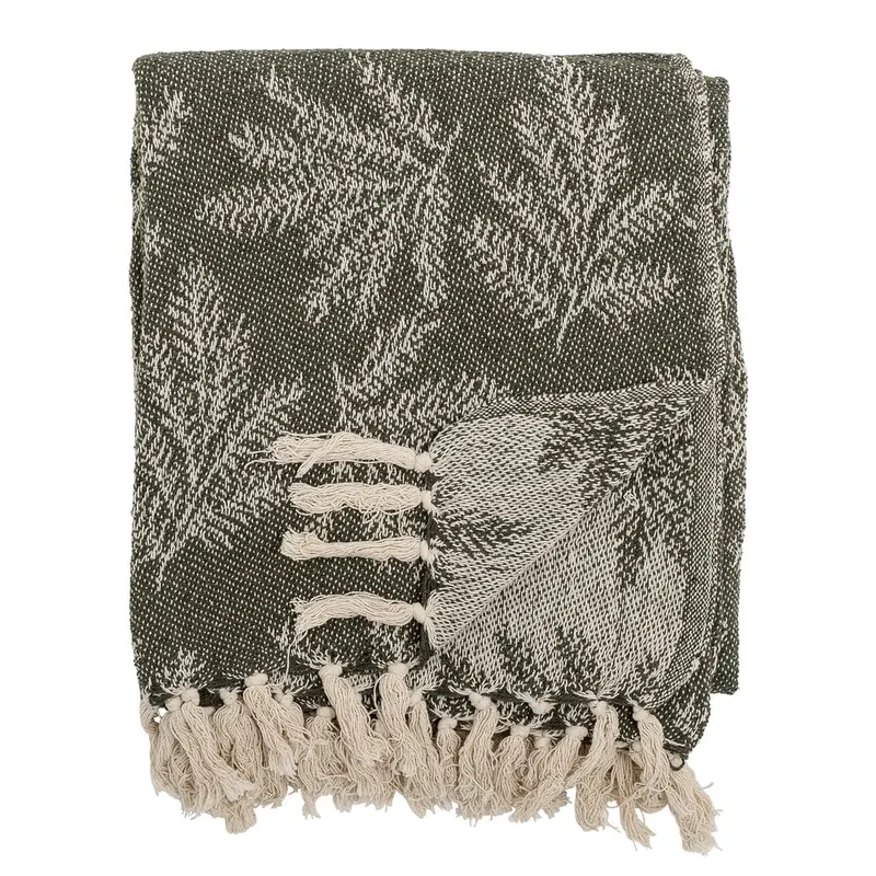 Koc w kolorze khaki 130x160 cm Gabriela – Bloomingville