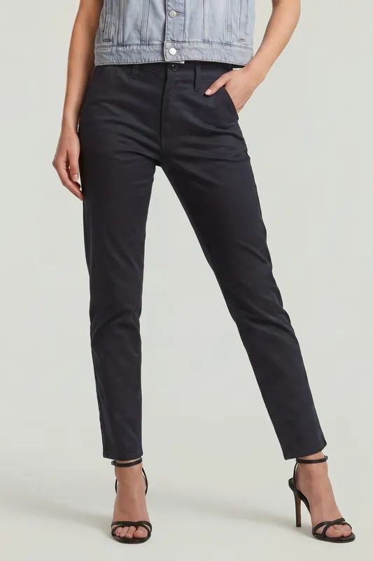G-Star Slim Chino Black Maat: W28L30 | Chino's Outlet | Dames | Zwart