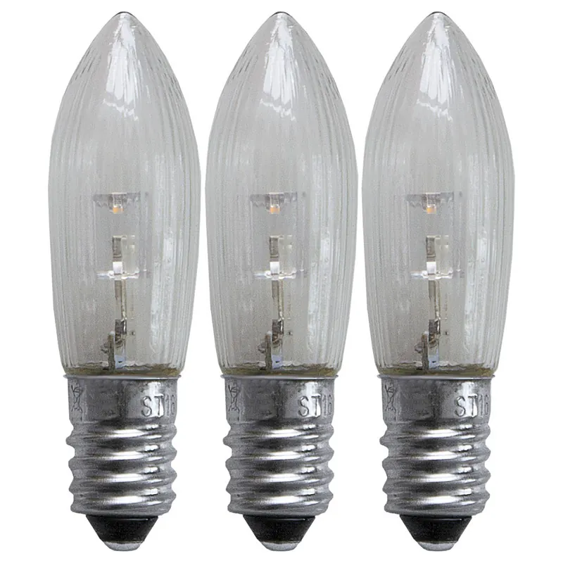 Zamiennik żarówki LED E10 0,2W 2,100K 3-pak