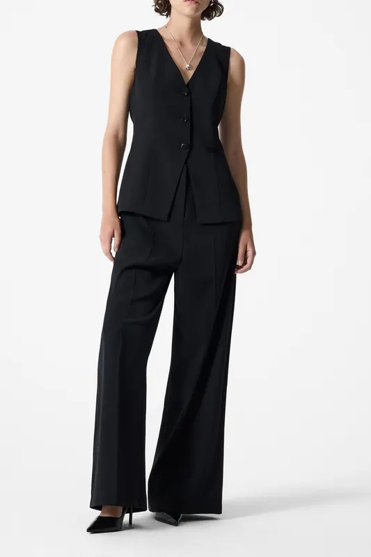 French Connection Vinnie Tailored Jumpsuit Black Black Maat: 16 | Jumpsuits Outlet | Dames | Zwart