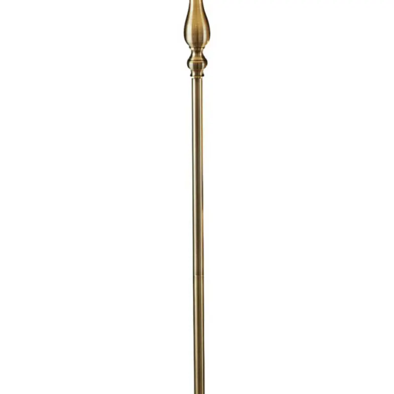 Lampa podłogowa Flemish z plisowanym kloszem